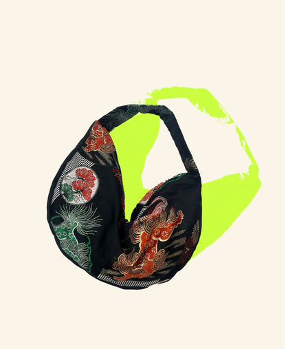 FORTUNE COOKIE BAG (S) <black lion red&green>