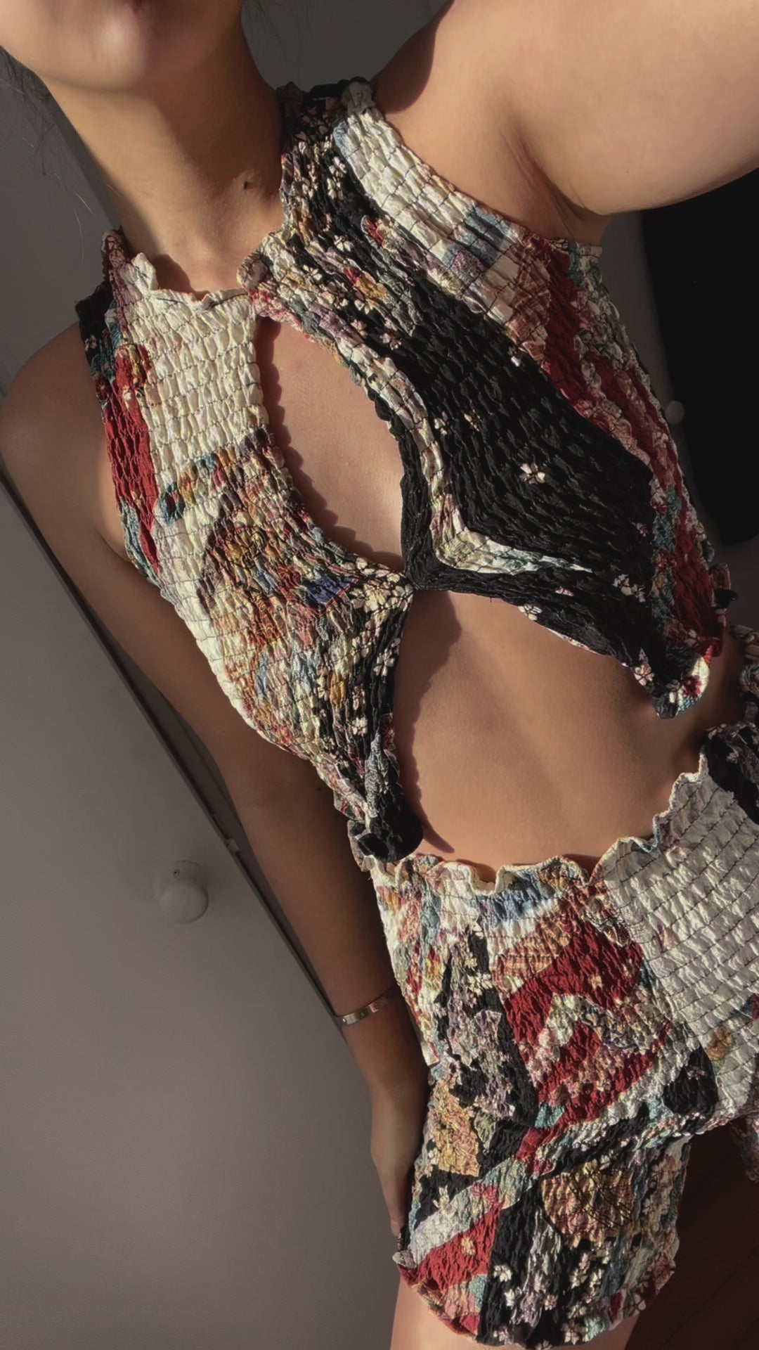 rurumu: レースキュロット shirring fril shorts rurumu:（ルルムウ）の「Remneh by rurumu:/レムネ バイ